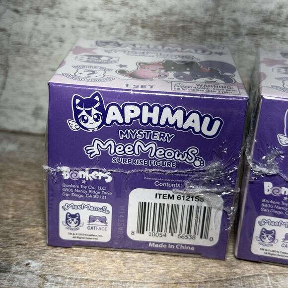 Lot of 2 Aphmau Mystery MEE MEOWS & FRIENDS Surprise Figure LITTER 5 SEALED NEW - Picture 8 of 12